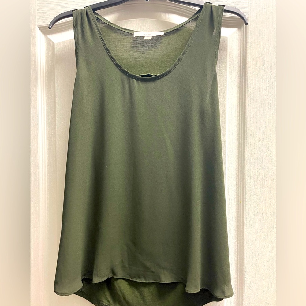 Olive green tank.